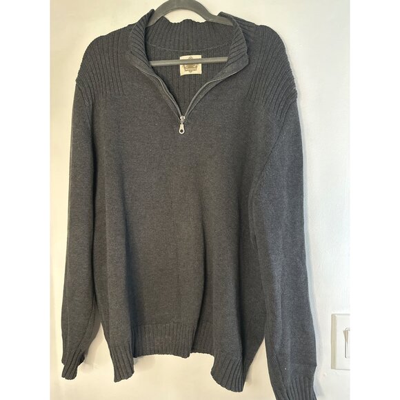 Paradise Collection Men’s Sweater XL Cable Knit Quarter Zip Preppy Pullover - Picture 1 of 8